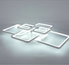 Plafoniera-Led-Luce-Bianca-6500k-Lampadario-6-Quadrati-70-Watt-Quadrato-Moderno-Universo