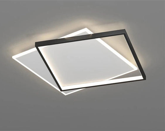 Plafoniera-Led-Luce-Bianca-Calda-Naturale-Lampada-Quadrato-Da-Soffitto-36-Watt