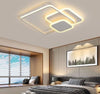Plafoniera-Led-Luce-Calda-Lampadario-3-Quadrati-48-Watt-Quadrato-Moderno
