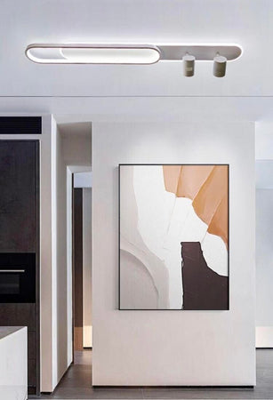 Plafoniera-Led-Luce-Naturale-Lampadario-A-Soffitto-50-W-2-Faretti-Orientabili