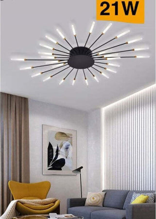Plafoniera Led Moderna 21 W Lampada Soffitto A Raggi Luce 6500k 3000k 4000k C33 Illuminazione/Illuminazione per interni/Lampadari lampade a sospensione e plafoniere/Lampadari Trade Shop italia - Napoli, Commerciovirtuoso.it
