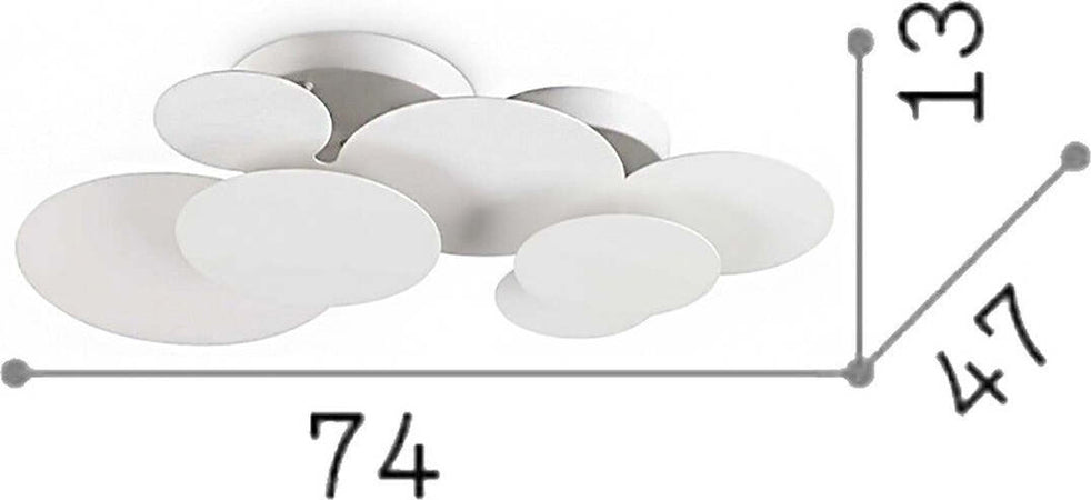 Plafoniera-led-moderna-Ideal-Lux-CLOUD-285207-3150Lm-lampada-soffitto-parete