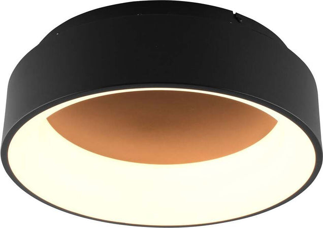 Plafoniera Led Noah Nera 40W 4600Lm Cct 45X13Cm Illuminazione/Illuminazione per interni/Lampadari lampade a sospensione e plafoniere/Plafoniere Led Mall Home - Napoli, Commerciovirtuoso.it