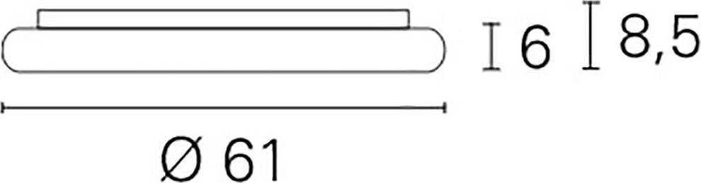 Plafoniera-led-Pan-International-CORONA-GRF02211-LED-50W-lampada-soffitto-moderna