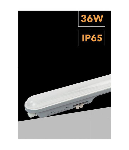 Plafoniera Led Per Esterno Neon Tubo 36w 120cm Impermeabile Ip65 Luce 6500k Lg-12