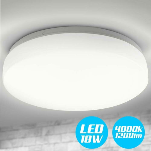 Plafoniera Led Rotonda 18 W Luce Bianca 4000k Naturale Lampada Soffitto 29 Cm Illuminazione/Illuminazione per interni/Lampadari lampade a sospensione e plafoniere/Plafoniere Trade Shop italia - Napoli, Commerciovirtuoso.it