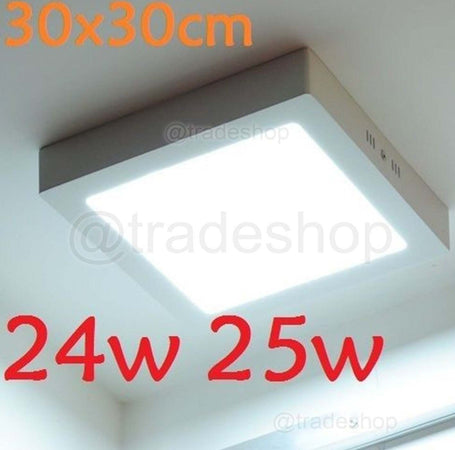 PLAFONIERA LED TONDA O QUADRATA DA SUPERFICIE PANNELLO DA 25W CALDO FREDDO NATUR  Trade Shop italia - Napoli, Commerciovirtuoso.it