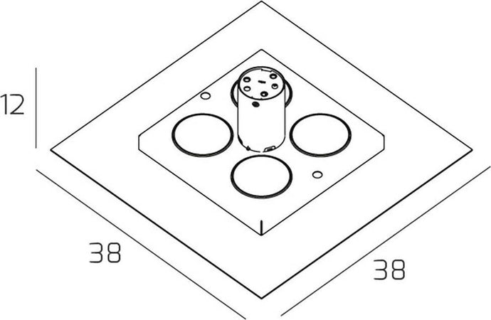 Plafoniera-led-Top-Light-FLOPPY-1185-38-GX53-LED-lampada-soffitto-parete-moderna