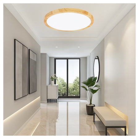 Plafoniera Led Ultra Slim 24w Ip40 Con Tecnologia Cct Da 6500k A 2700k Con Switch Lv300-3c