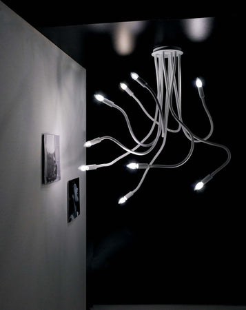 Plafoniera Lover Bianca 9Xe14 100X120Cm Illuminazione/Illuminazione per interni/Lampadari lampade a sospensione e plafoniere/Plafoniere Led Mall Home - Napoli, Commerciovirtuoso.it