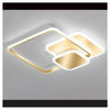 Plafoniera Luce Fredda Led Quadrata 50 W Lampadario A Soffitto Oro Moderno 50088