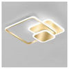 Plafoniera Luce Fredda Led Quadrata 50 W Lampadario A Soffitto Oro Moderno 50088