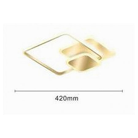 Plafoniera Luce Fredda Led Quadrata 50 W Lampadario A Soffitto Oro Moderno 50088