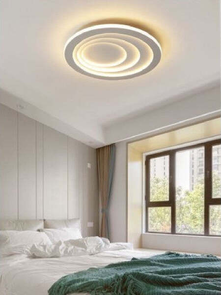 Plafoniera-Luce-Led-70w-Rotonda-Cerchio-Bianco-Lampadario-Soffitto-Piatta-Pn-08