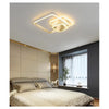 Plafoniera Luce Naturale Led Quadrata 50w Lampadario A Soffitto Oro Moderno 50071