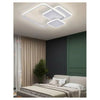 Plafoniera Luce Naturale Led Quadrata 50w Lampadario Soffitto Bianco Moderno 50057