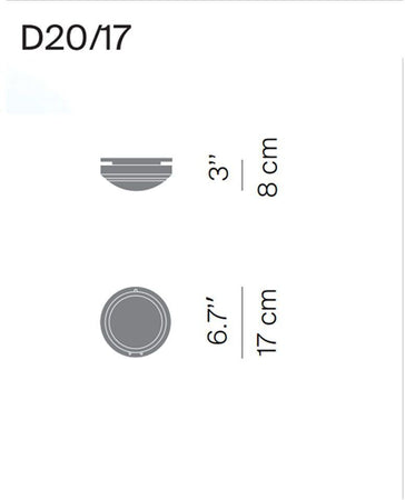 Plafoniera Luceplan Metropoli D20/17 P