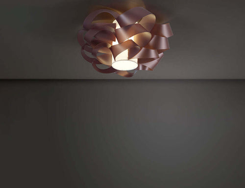 Plafoniera-Moderna-1-Luce-Cloud-D40-In-Polilux-Rosa-Metallico-Made-In-Italy
