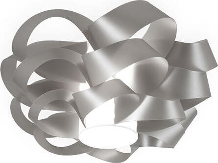 Plafoniera-Moderna-1-Luce-Cloud-D60-In-Polilux-Silver-Made-In-Italy