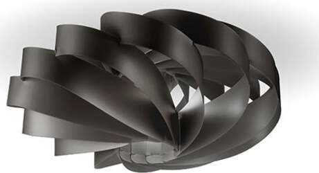 Plafoniera-Moderna-1-Luce-Flat-In-Polilux-Nero-D40-Made-In-Italy