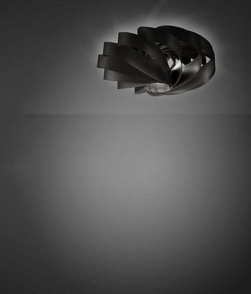 Plafoniera-Moderna-1-Luce-Flat-In-Polilux-Nero-D60-Made-In-Italy