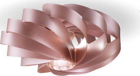 Plafoniera-Moderna-1-Luce-Flat-In-Polilux-Rosa-Metallico-D40-Made-In-Italy
