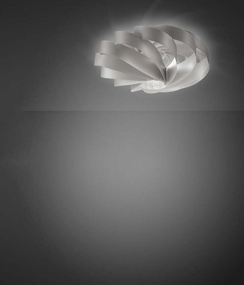 Plafoniera-Moderna-1-Luce-Flat-In-Polilux-Silver-D40-Made-In-Italy