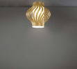 Plafoniera-Moderna-1-Luce-Helios-In-Polilux-Oro-H39-Made-In-Italy
