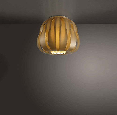 Plafoniera-Moderna-1-Luce-Queen-In-Polilux-Oro-D19-Made-In-Italy