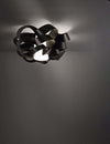Plafoniera-Moderna-2-Luci-Cloud-D75-In-Polilux-Nero-Made-In-Italy