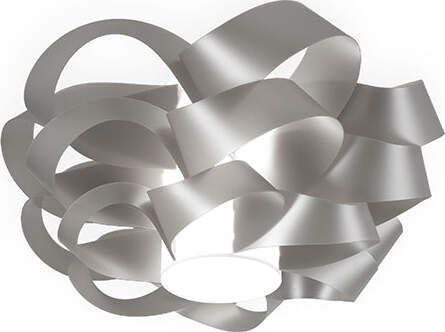 Plafoniera-Moderna-2-Luci-Cloud-D75-In-Polilux-Silver-Made-In-Italy