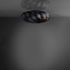 Plafoniera-Moderna-3-Luci-Luci-Flat-In-Polilux-Nero-D70-Made-In-Italy