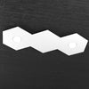 Plafoniera-Moderna-3-Moduli-Hexagon-Metallo-Bianco-2-Luci-Led-12X2W