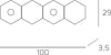 Plafoniera-Moderna-4-Moduli-Hexagon-Metallo-Grigio-Antracite-2-Luci-Led-12X2W