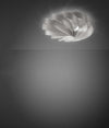 Plafoniera-Moderna-5-Luci-Flat-In-Polilux-Silver-D100-Made-In-Italy
