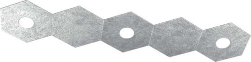 Plafoniera-Moderna-5-Moduli-Hexagon-Metallo-Foglia-Argento-3-Luci-Led-12X3W