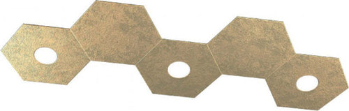 Plafoniera-Moderna-5-Moduli-Hexagon-Metallo-Foglia-Oro-3-Luci-Led-12X3W