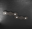 Plafoniera-Moderna-6-Moduli-Hexagon-Metallo-Marrone-4-Luci-Led-12X4W