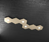Plafoniera-Moderna-6-Moduli-Hexagon-Metallo-Sabbia-4-Luci-Led-12X4W