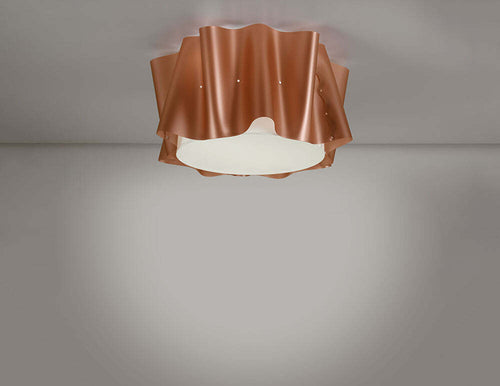 Plafoniera-Moderna-A-5-Luci-Folio-In-Polilux-Rame-Made-In-Italy