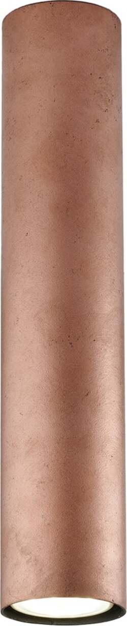 Plafoniera-Moderna-A-Cilindro-Dag-1-Luce-Gu10-In-Ferro-Laccato-Rame