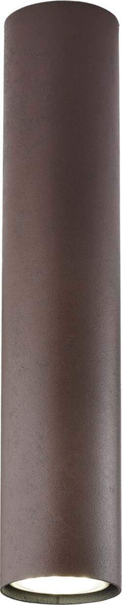 Plafoniera-Moderna-A-Cilindro-Dag-1-Luce-Gu10-In-Ferro-Laccato-Ruggine