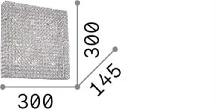 Plafoniera-Moderna-Admiral-Metallo-Cristallo-Cromo-4-Luci-G9-3W-3000K-Luce-Calda