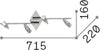 Plafoniera-Moderna-Alfa-Metallo-Bianco-4-Luci-Gu10-7W-3000K-Luce-Calda