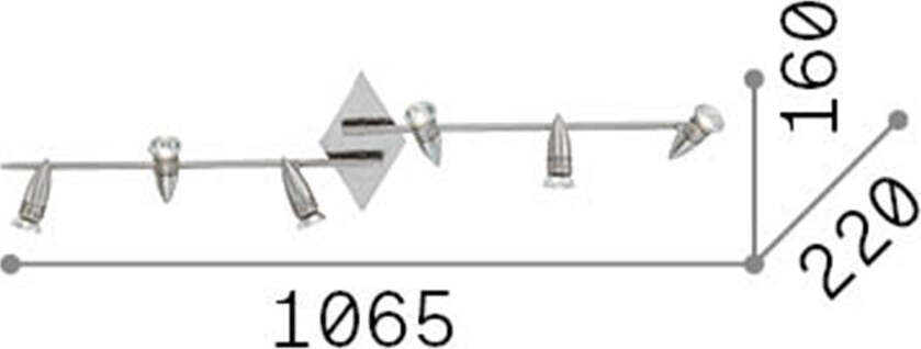Plafoniera-Moderna-Alfa-Metallo-Cromo-6-Luci-Gu10-7W-3000K-Luce-Calda