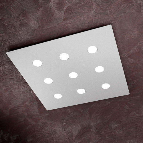 Plafoniera-Moderna-Area-Metallo-Grigio-Metallo-9-Luci-Gx53
