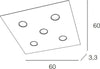 Plafoniera-Moderna-Area-Metallo-Sabbia-Metallo-5-Luci-Gx53