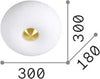 Plafoniera-Moderna-Arizona-Vetro-Bianco-2-Luci-Gx53-9W-3000K-Luce-Calda