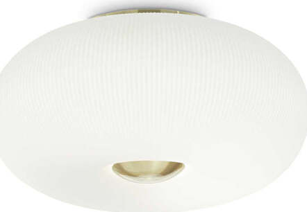 Plafoniera-Moderna-Arizona-Vetro-Bianco-3-Luci-Gx53-9W-3000K-Luce-Calda