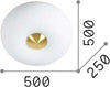 Plafoniera-Moderna-Arizona-Vetro-Bianco-5-Luci-Gx53-9W-3000K-Luce-Calda
